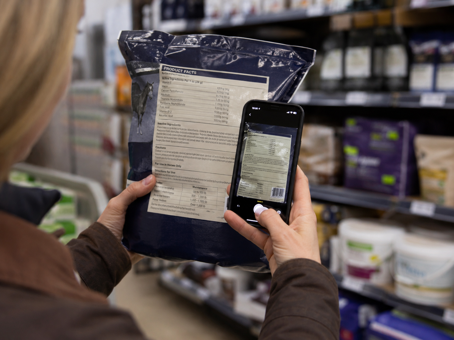 Sélénium : analyse d'aliment pour cheval, lecture d'étiquette, gestion de ration et comparaison de produits. Analyse intelligente de l'alimentation du cheval avec Equio.