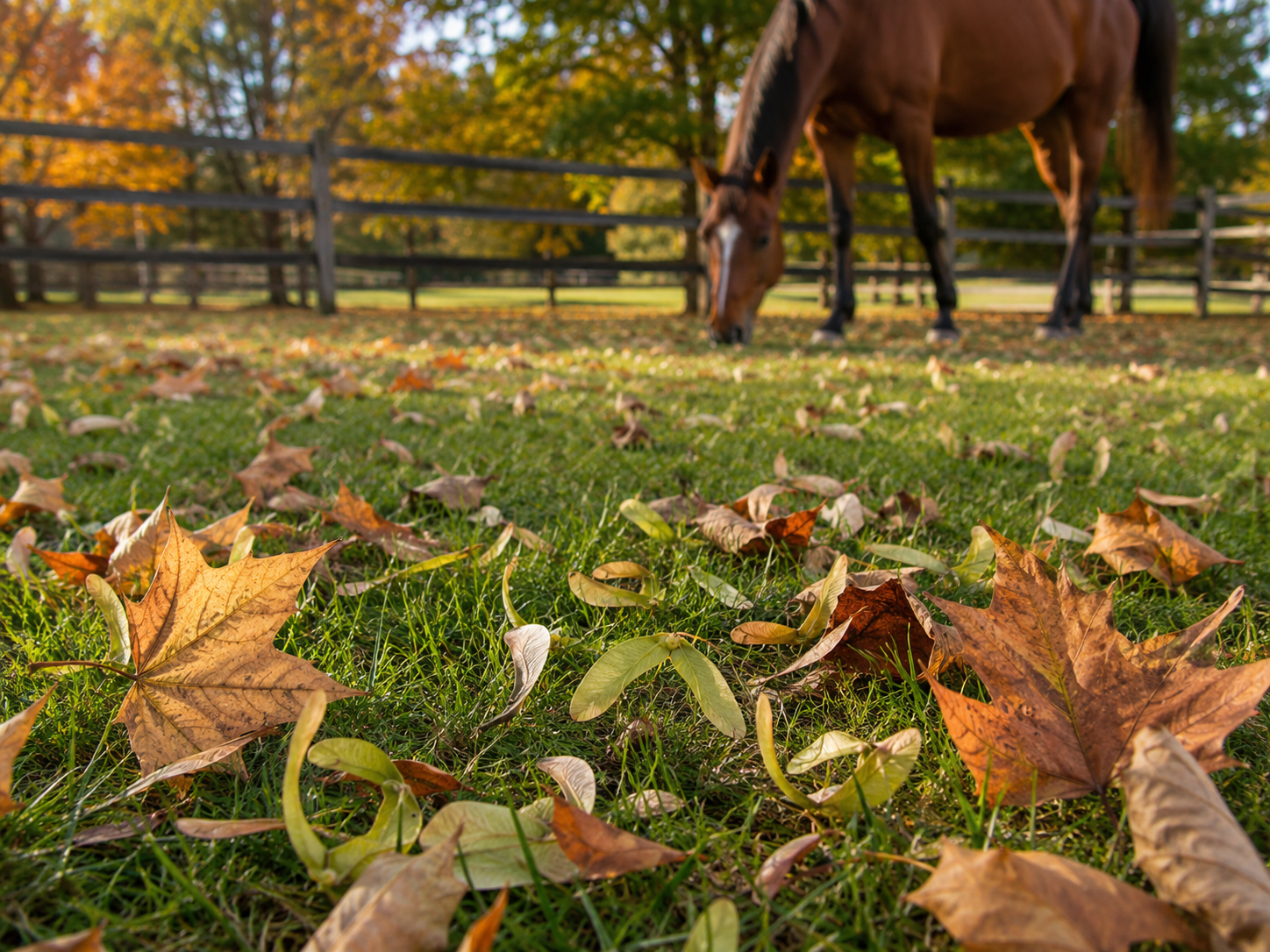 Chêne (Glands et Bourgeons) : reconnaissance de plante toxique au pré, observation du contexte de pâture et gestion des risques. Application mobile Equio pour identifier les plantes toxiques au cheval.