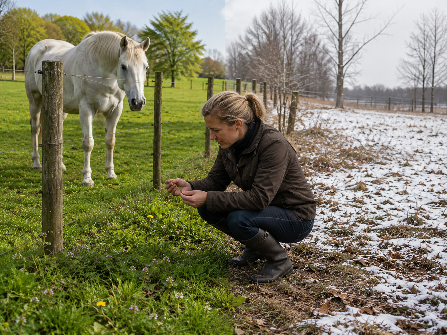 Digitale pourpre : reconnaissance de plante toxique au pré, observation du contexte de pâture et gestion des risques. Application mobile Equio pour identifier les plantes toxiques au cheval.