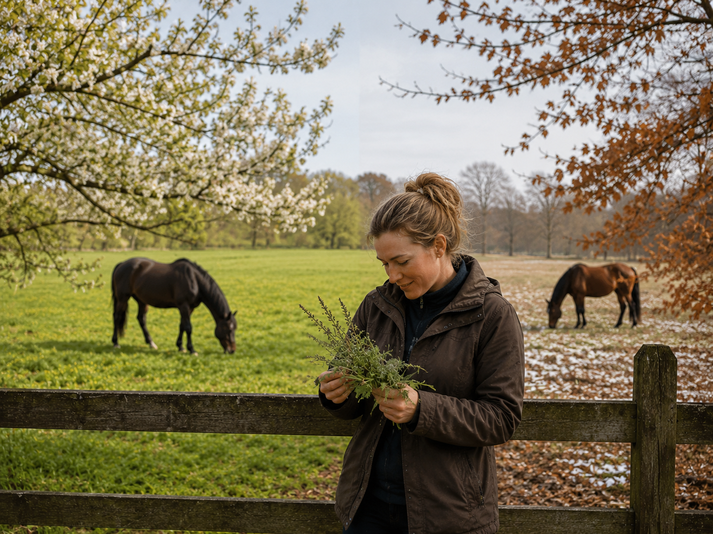 Buis / poulain et jeune cheval : reconnaissance de plante toxique au pré, observation du contexte de pâture et gestion des risques. Application mobile Equio pour identifier les plantes toxiques au cheval.