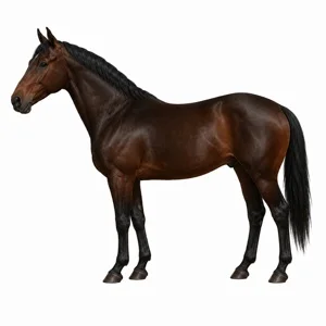 Cheval de robe Bai brun