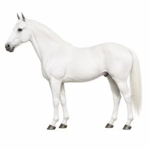 Cheval de robe Blanc