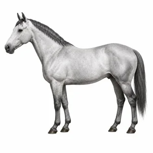 Cheval de robe Gris