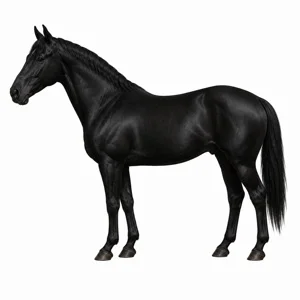 Cheval de robe Noir